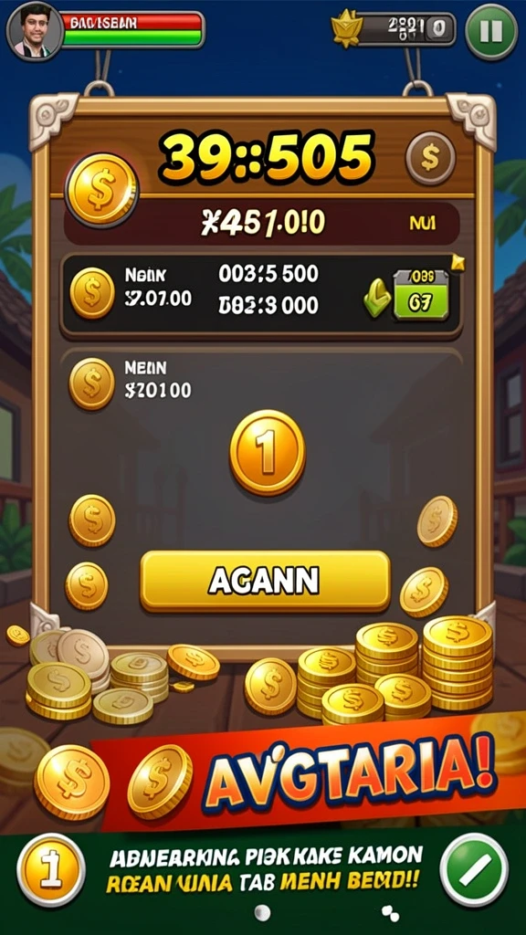 tger123 - Screenshot menunjukkan grafis indah dari level yang menantang.